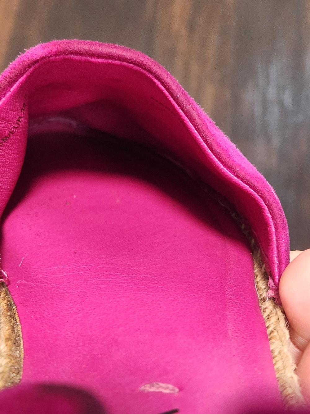 Via Spiga Brisa d'Orsay Espadrilles Womens 6.5 Hot Pink Suede Flats Shoes - Picture 6 of 12